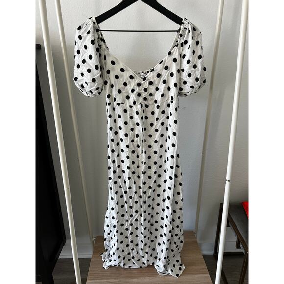 Faithfull the Brand Charlize Polka Dot Dress size US 6 - Picture 1 of 8